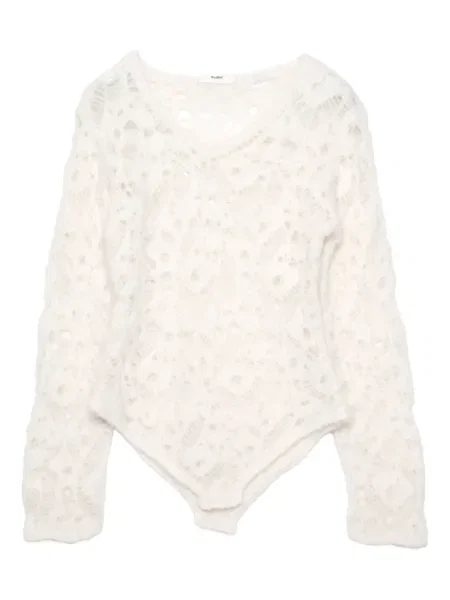 Bluzka Muller Of Yoshiokubo koronkowa biała