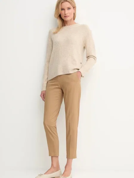 Светр з домішкою вовни Pepe Jeans бежевий