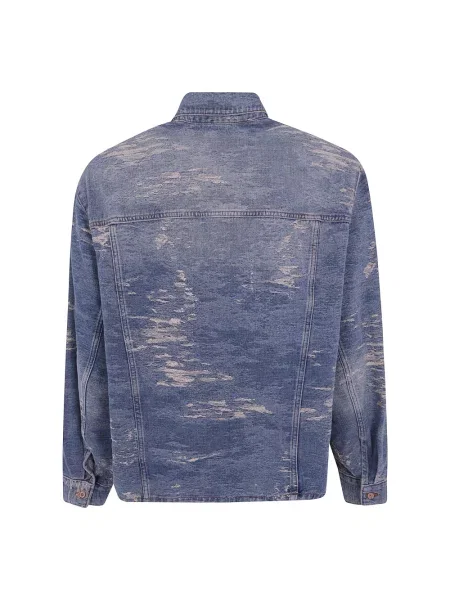 Kurtka jeansowa Emporio Armani klasyczna niebieska