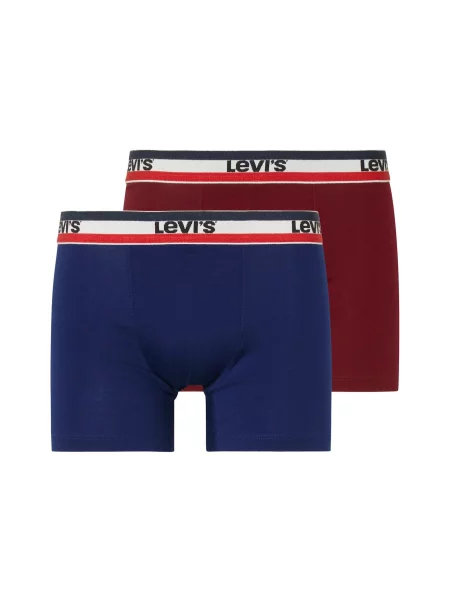 LEVI'S ® Boxeri albastru închis / roșu / rubiniu alb