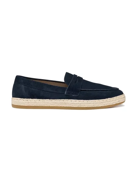 Mocasini Geox din piele albastru