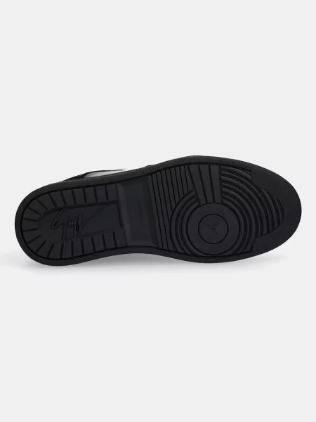 Кожаные кроссовки Giuseppe Zanotti черные