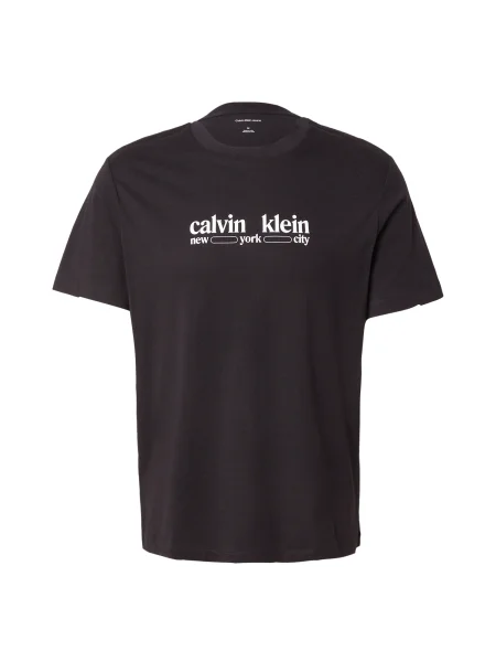 Calvin Klein Jeans Tričko NYC / biela čierna