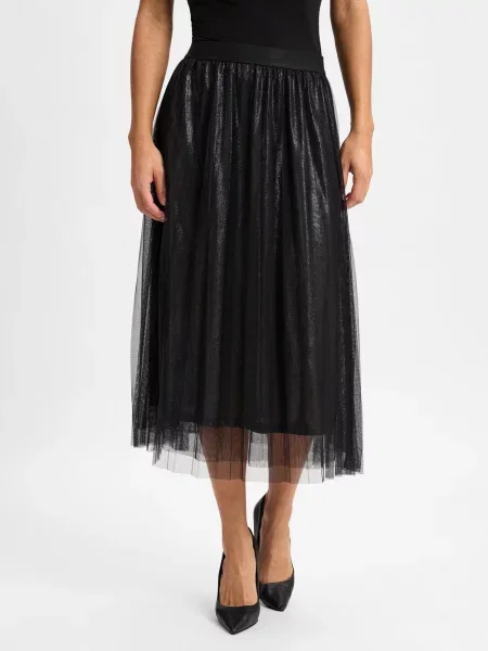 More & More Spódnica Kobiety Dzianina jednolity 46 czarny