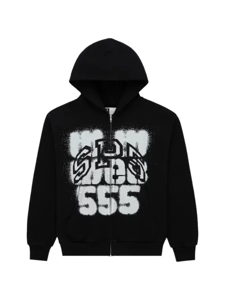 Hanorac cu glugă Sp5der negru