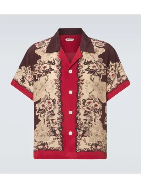 Svilena srajca Bode s potiskom