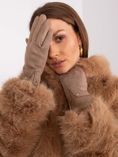 Mănuși Fashionhunters bej