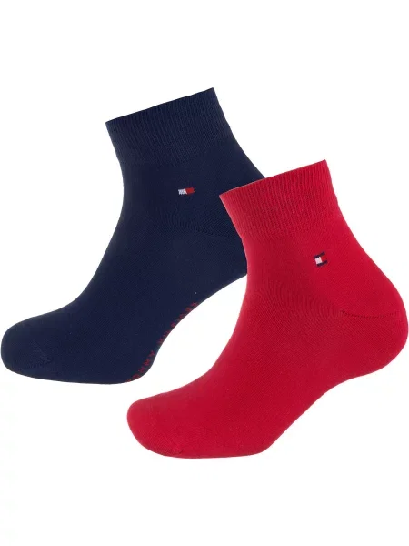 Șosete scurte Tommy Hilfiger Bleumarin roșu