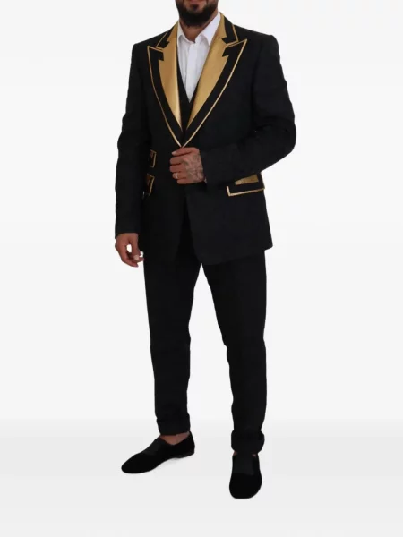 Costum Dolce & Gabbana din jacard negru