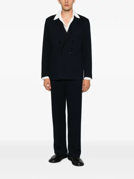 Dvouřadé sako Giorgio Armani modré