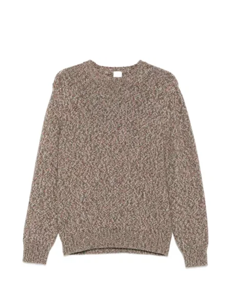 Dlouho svetr Eleventy s kulatým výstřihem zelený