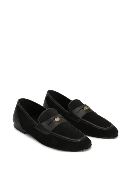Papuci de casă Dolce & Gabbana din piele negru