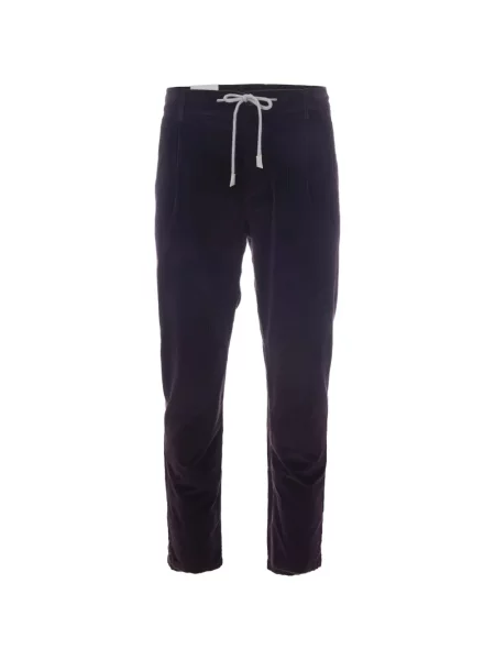 Pantaloni Eleventy de catifea cord violet