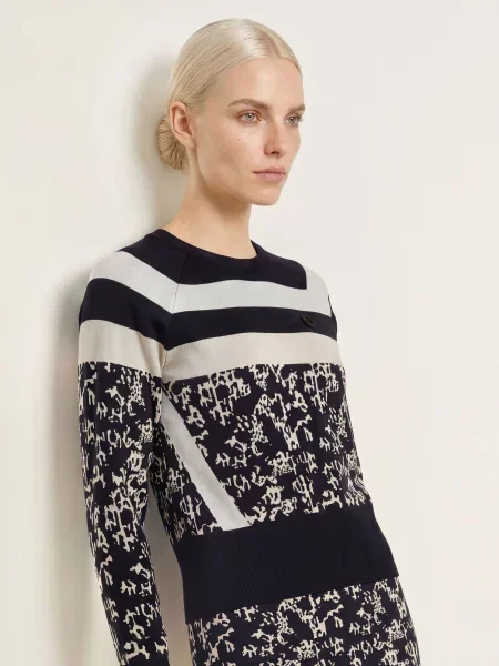 Sportalm Sweter blau biały