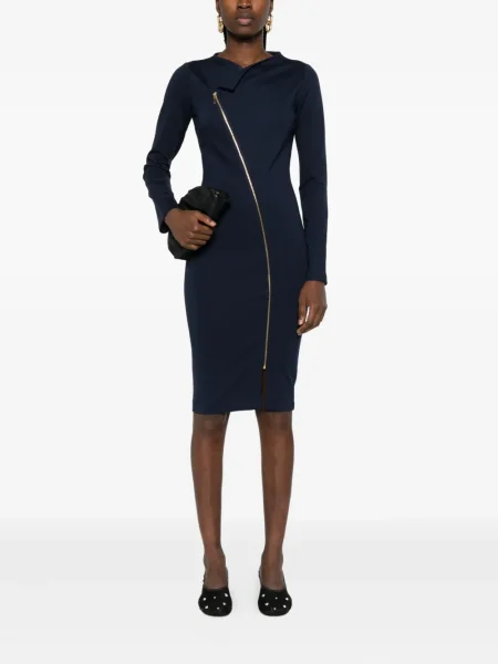 Rochie midi Roserry până la genunchi de costum albastru