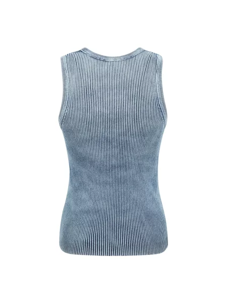 Top Diesel koronkowy na ramiączkach niebieski