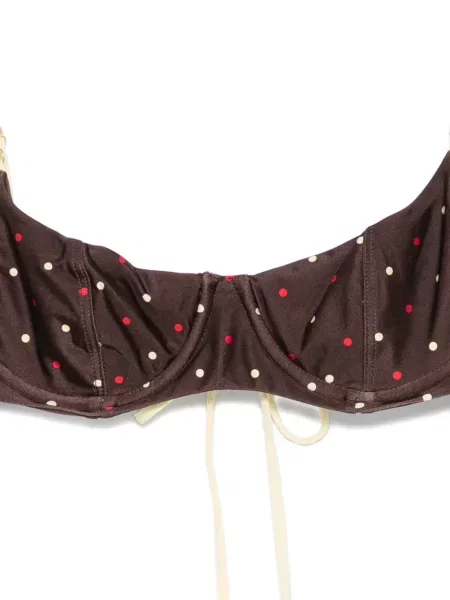 Top Frankies Bikinis cu buline maro