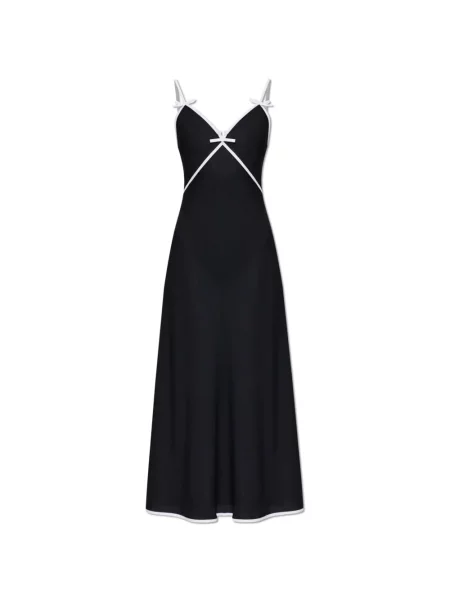 Rochie Moschino cu funde cu bretele negru
