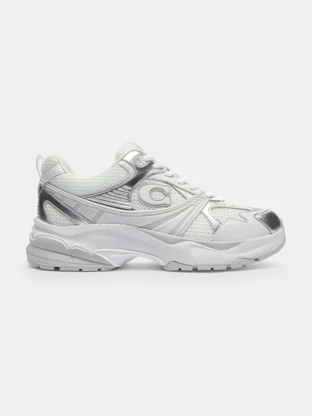 Sneakerși Coach plasă gri