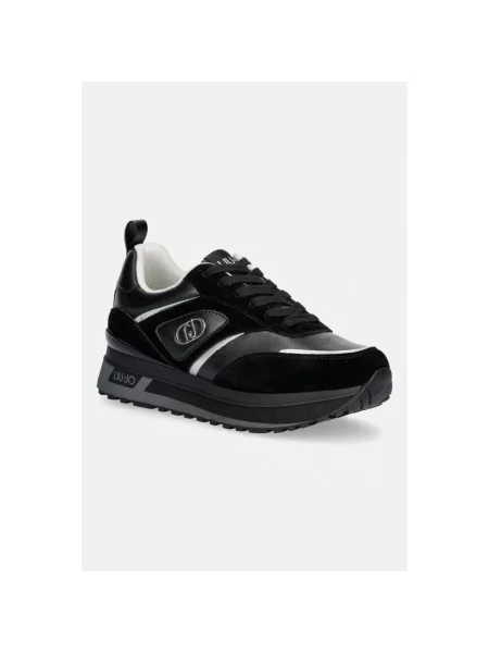 Liu Jo LIU JO MAXI WONDER 97 sneakersy skórzane czarne