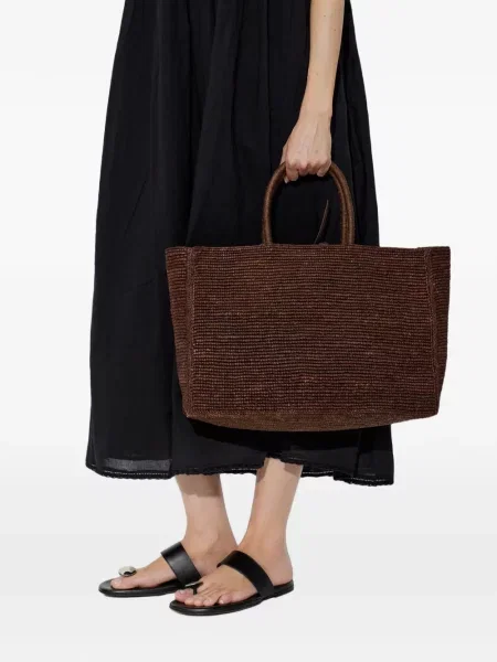 Geantă shopper Lié Studio maro