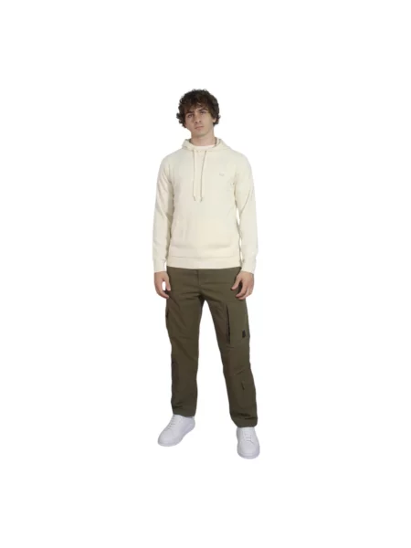 Bluza z kapturem Sun68 z kaszmiru z kapturem z logo biała
