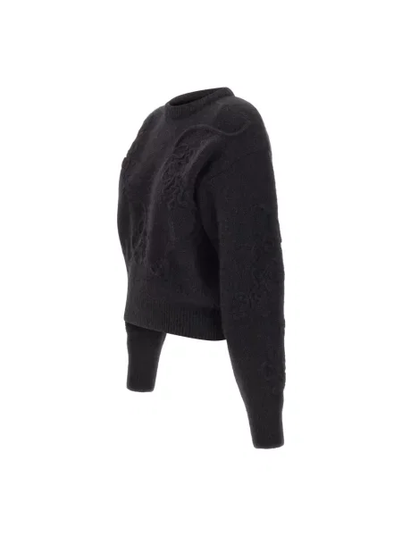 Dzianinowy sweter Rotate Birger Christensen czarny
