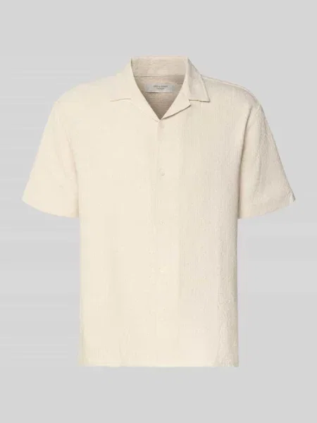 Koszula casualowa o kroju regular fit we wzorze na całej powierzchni model MONTAUK' Jack & Jones biała