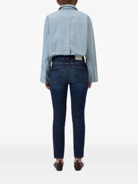 Blugi skinny Closed Skinny Pusher skinny fit albastru