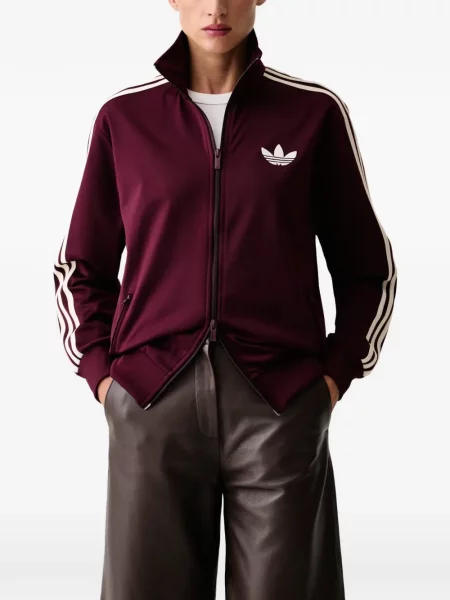 Hanorac Adidas cu dungi cu imagine plasă negru