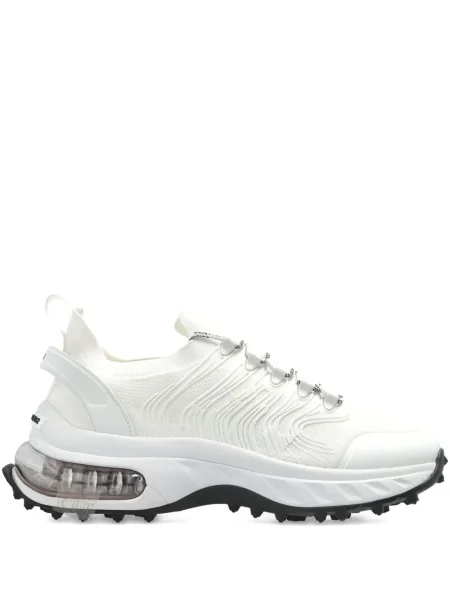 Sneakerși Dsquared2 cu șireturi din dantelă alb