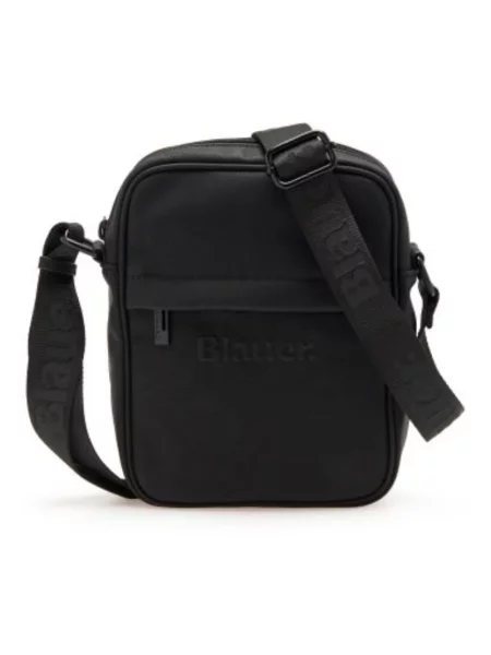 Torba crossbody Blauer skórzana czarna