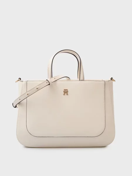 Cумка сетчел Tommy Hilfiger біла