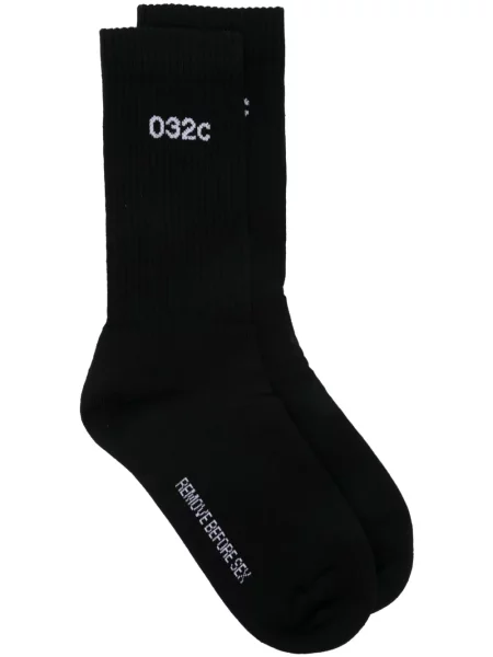 Șosete 032c cu broderie negru