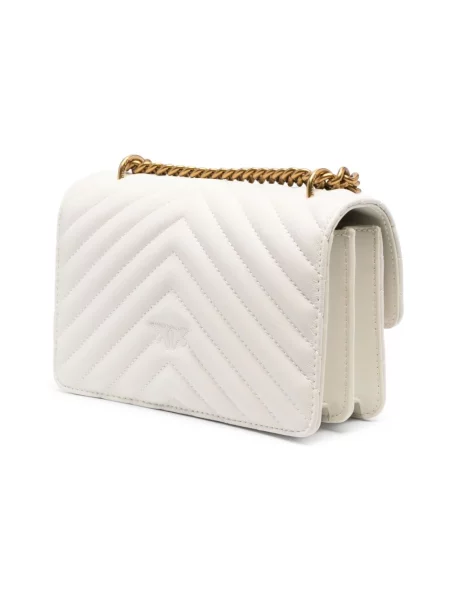 Pinko torebka crossbody skórzana biała