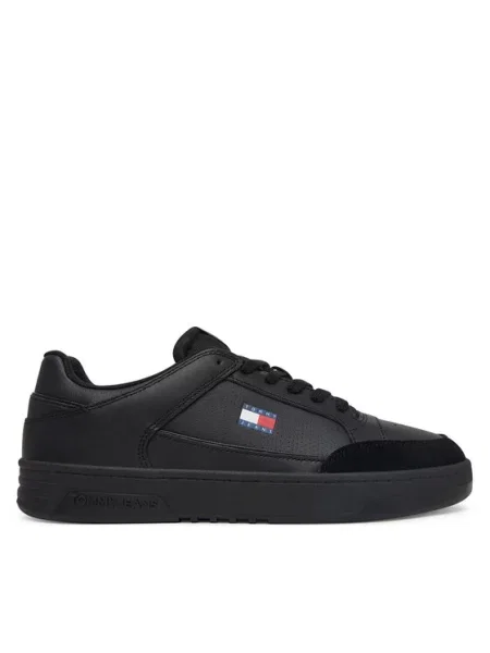 Tommy Jeans Sneakers Basket negru