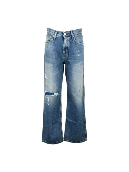Szerokie jeansy Tommy Jeans niebieskie