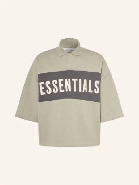 Essentials Fear Of God Polokošile S Límečkem A Rukávy šedá / tmavě šedá bílá