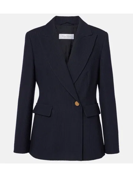 Sacou Max Mara de lână albastru