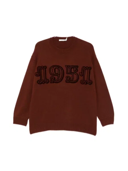 Sweter Max Mara wełniany brązowy