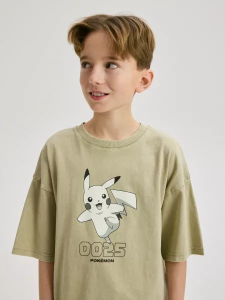 Reserved футболка Pokemon бежевий