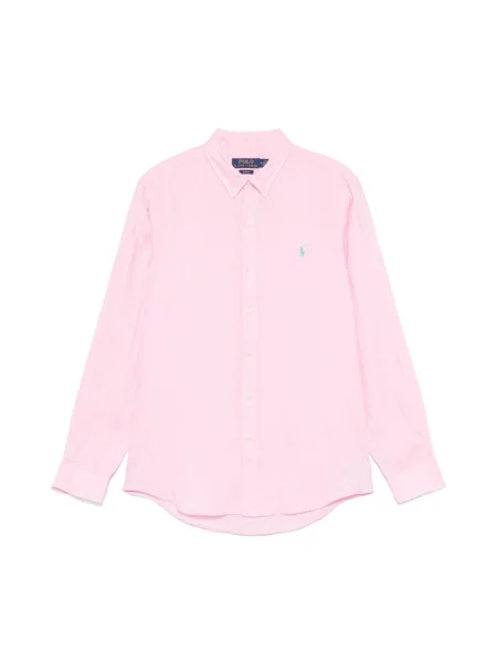 Koszula casualowa o kroju slim fit z czystego lnu Polo Ralph Lauren różowa