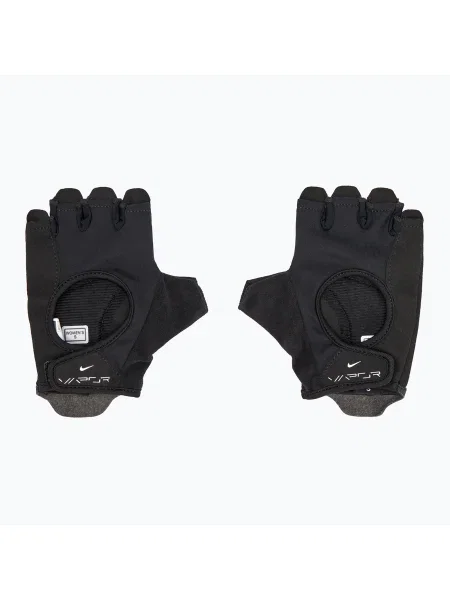 Női edző kesztyű Nike Vapor Elite FG fekete/fekete/fehér. Méret: L fehér