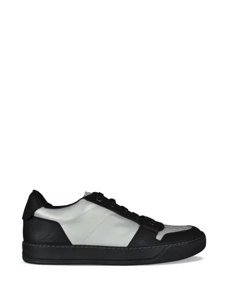 Sneakerși Lanvin din piele cu autograf negru