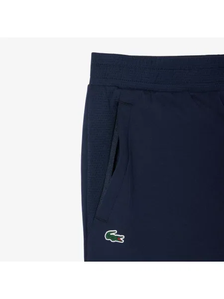 Lacoste Dres Tennis X Novak Djokovic Z Zamkiem Z Nadrukiem Regular Fit granatowy