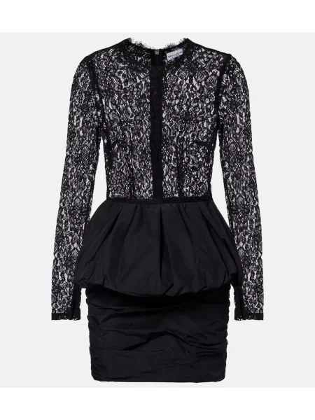 Cu peplum rochie Rebecca Vallance din dantelă negru