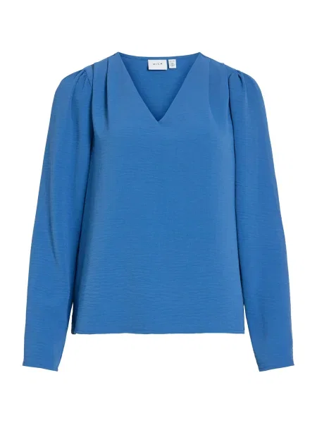 VILA Bluză VIRELLA închis albastru