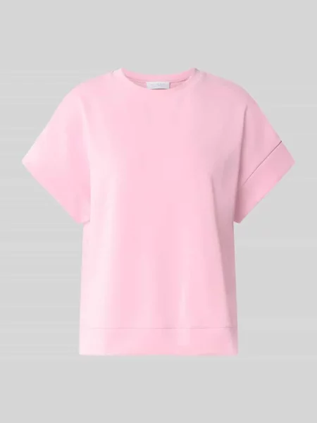 T-shirt z elastycznymi wykończeniami Rich & Royal różowa