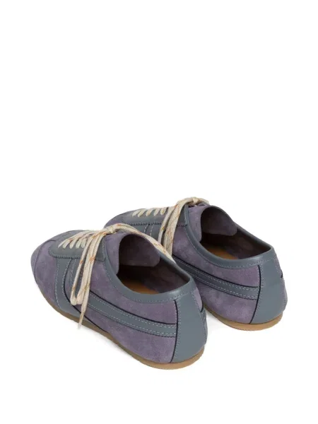 Sneakerși Dries Van Noten din piele de căprioară violet