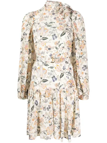 Rochie Ulla Johnson cu funde cu model floral de costum
